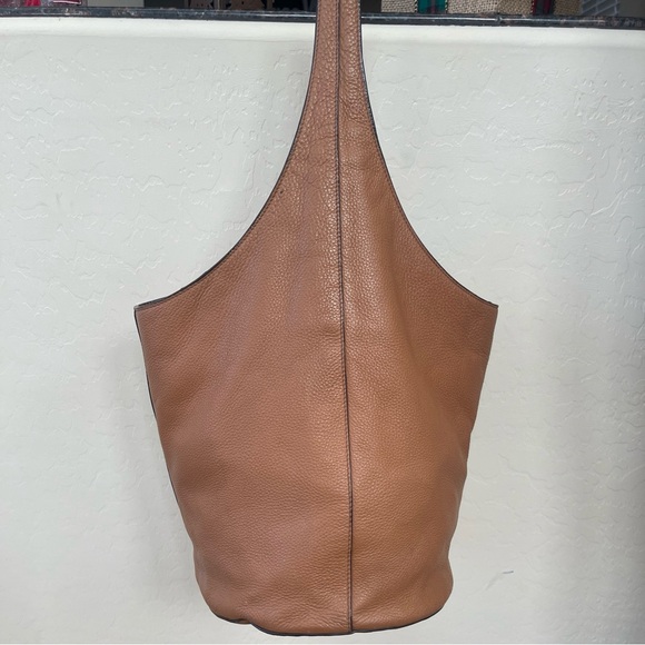 Authentic Rare Tory Burch All T Hobo Shoulder Bag Leather Purse Handbag - Picture 8 of 16